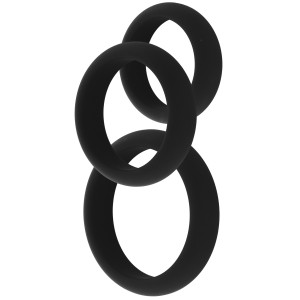 Lot de 3 Cockrings en silicone STAMCOCK 40-50 mm