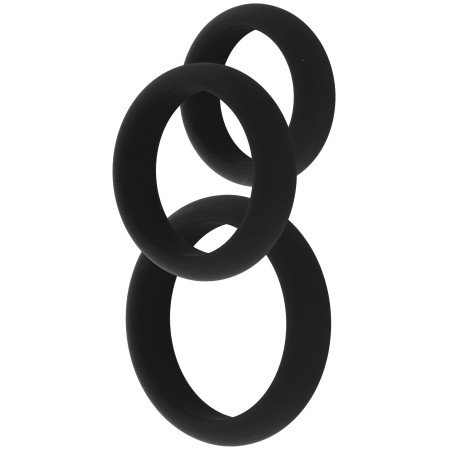 Lot de 3 Cockrings en silicone STAMCOCK 40-50 mm