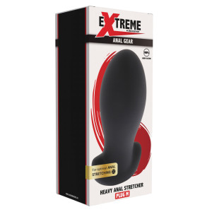 Plug anal EGG STRETCH M Noir de 11.5 x 5.3 cm