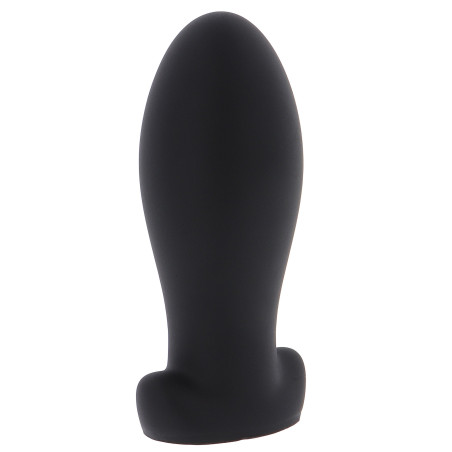 Plug anal EGG STRETCH Noir de 15.5 x 7.3 cm