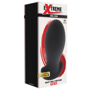 Plug anal EGG STRETCH Noir de 15.5 x 7.3 cm