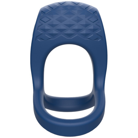 Cockring vibrant BRUTAL Bleu - Diamètre de 45 mm
