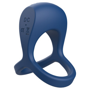 Cockring vibrant BRUTAL Bleu - Diamètre de 45 mm