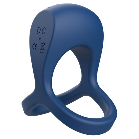 Cockring vibrant BRUTAL Bleu - Diamètre de 45 mm