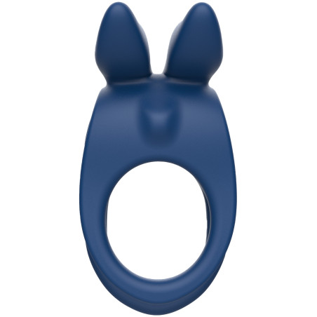 Cockring vibrant FIERCE RABBIT Bleu - Diamètre 30 mm