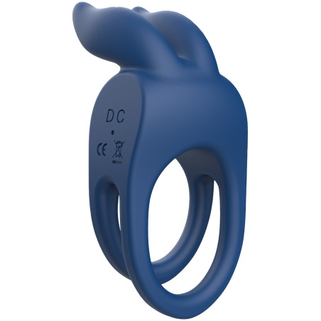 Cockring vibrant FIERCE RABBIT Bleu - Diamètre 30 mm