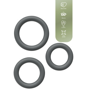 Lot de 3 Cockrings Silicone PLIZPLAY 35-45 mm