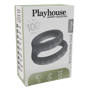 Cockring Silicone BOLD DOUBLE 30 et 40 mm