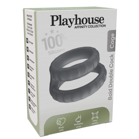 Cockring Silicone BOLD DOUBLE 30 et 40 mm