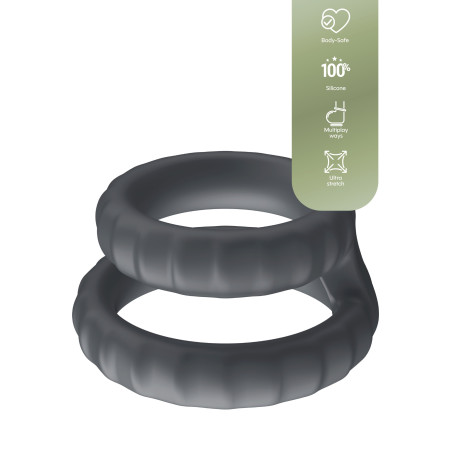 Cockring Silicone BOLD DOUBLE 30 et 40 mm