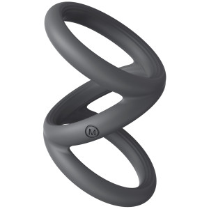 Cockring en silicone TRIPLICOCK M - Diamètre 45 mm