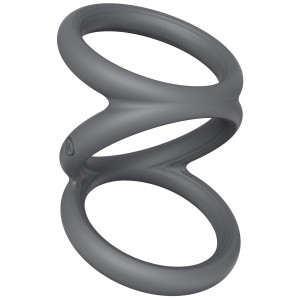 Cockring en silicone TRIPLICOCK M - Diamètre 45 mm