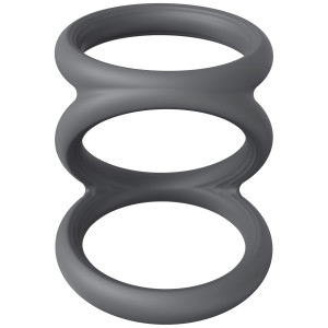 Cockring en silicone TRIPLICOCK M - Diamètre 45 mm