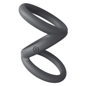 Cockring Silicone TRIPLICOCK Gris S 40mm