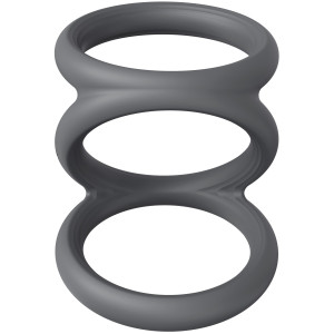 Cockring en silicone TRIPLICOCK S - Diamètre 40 mm