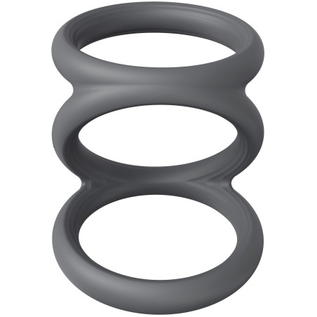 Cockring en silicone TRIPLICOCK S - Diamètre 40 mm