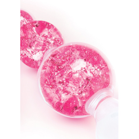 Chapelet anal CRYSTALTRIO Rose 14 x 4.5cm