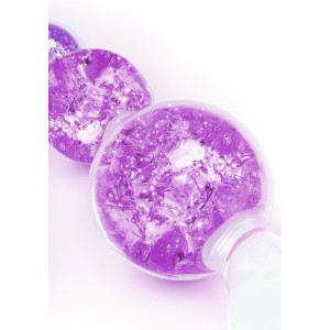Chapelet anal CRYSTALTRIO Violet 14 x 4.5cm