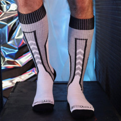 Chaussettes hautes SIR SPLURGE Breedwell Gris-Blanc