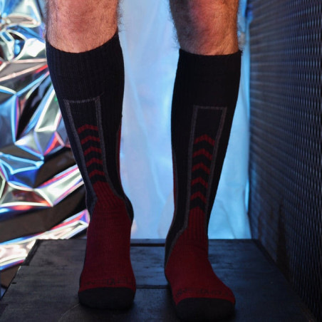 Chaussettes hautes SIR SPLURGE Breedwell Bordeaux