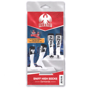 Chaussettes hautes DARKLANDS avec le mot SNIFF