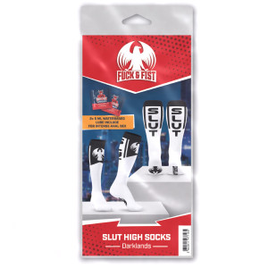 Chaussettes hautes DARKLANDS avec mot SLUT