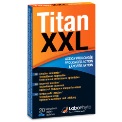 Stimulant sexuel masculin Titan XXL Action prolongée 20 comprimés