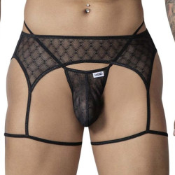 String et Porte-jarretelles GEOLIX Noir