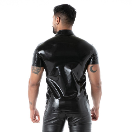 Polo en latex SECOND SKIN Noir de TOF Paris