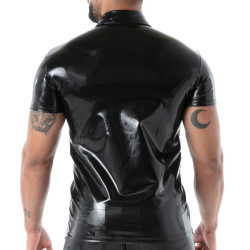 Polo en latex SECOND SKIN Noir de TOF Paris 2