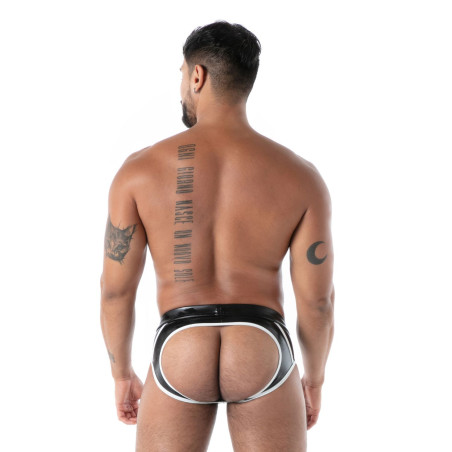 Bottomless en latex SECOND SKIN Noir de TOF Paris