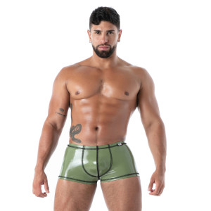 Boxer en latex SECOND SKIN Kaki de TOF Paris