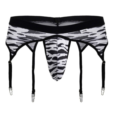 String Porte-Jarretelles ZIBROS Noir-Blanc