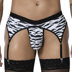 String Porte-Jarretelles ZIBROS Noir-Blanc