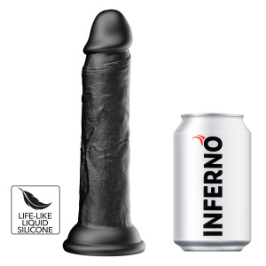 Gode réaliste DICKDONG Noir L 18 x 3.8cm