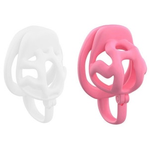Cage de chasteté SPLITLOCK Rose M 5 x 3.5cm