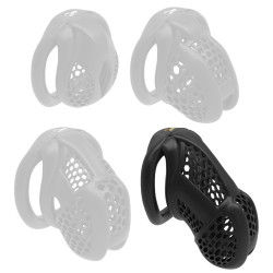Cage de chasteté MAYAK Noire XL de 8.5 x 3.3 cm