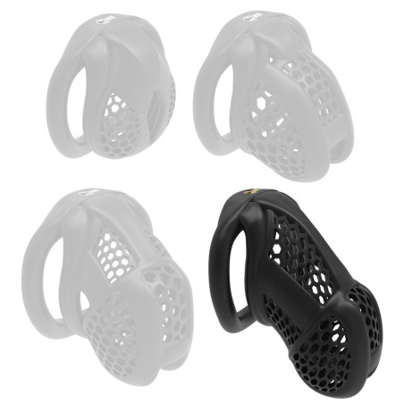 Cage de chasteté MAYAK Noire XL de 8.5 x 3.3 cm