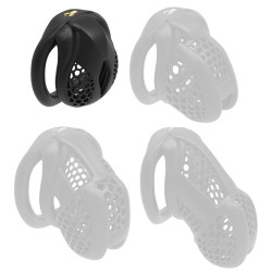 Cage de chasteté MAYAK Noire S de 3 x 3.3 cm
