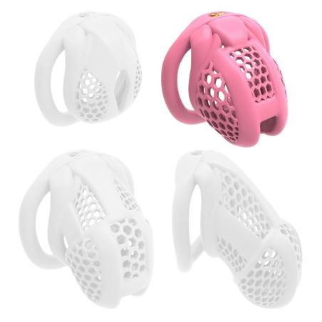 Cage de chasteté MAYAK Rose M de 5.5 x 3.3 cm