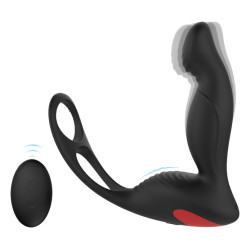 Plug Vibrant + Cockring LANGER P SPOT 10 x 3 cm