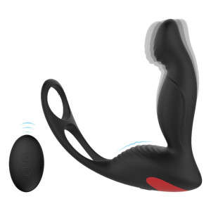 Plug Vibrant + Cockring LANGER P SPOT 10 x 3 cm
