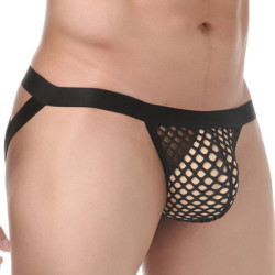 Jockstrap sexy CROSSNET Noir 2