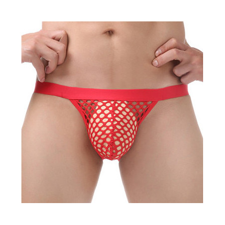 Jockstrap sexy CROSSNET Rouge