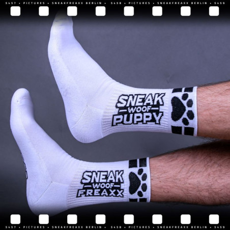 Chaussettes SNEAKFREAXX PUPPY Blanc-Noir