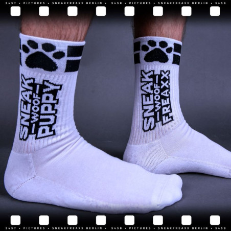 Chaussettes SNEAKFREAXX PUPPY Blanc-Noir
