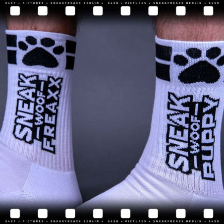 Chaussettes SNEAKFREAXX PUPPY Blanc-Noir