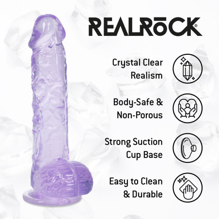 Gode CRYSTAL CLEAR Violet 11 x 2.7cm