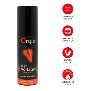 Gel vibrant HIGH VOLTAGE Fraise 15ml