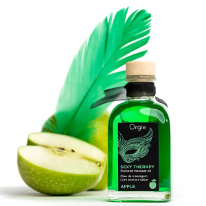 Huile de massage embrassable SEXY THERAPY Pomme 100ml